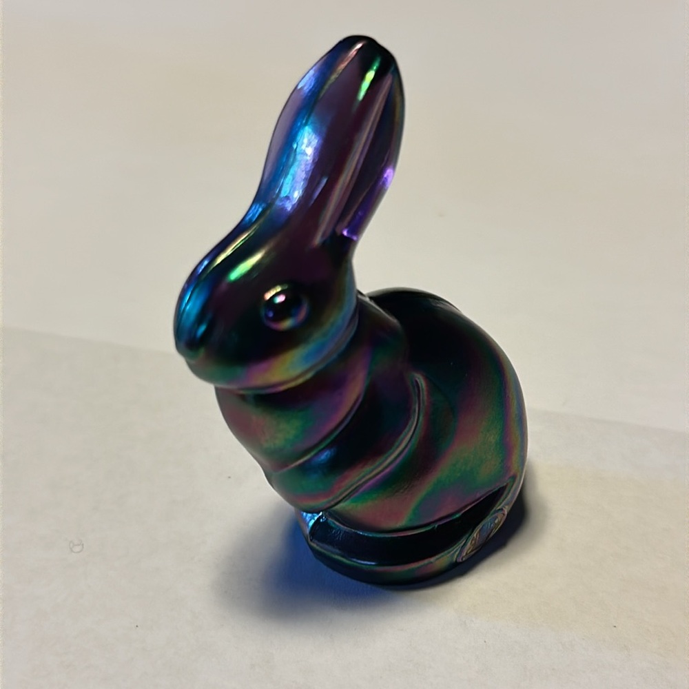 Fenton Glass Bunny Rabbit USA pre owned - Picture 2 of 11